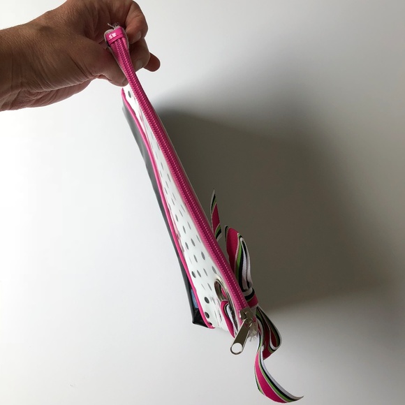 Small Black and White Polka Dot Bag S Initial - Picture 7 of 8